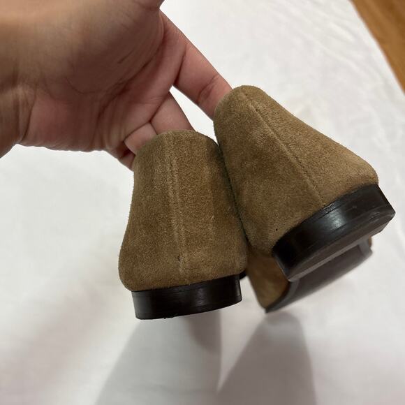 Jack Erwin Womens 9 Morgan Venetain Loafer Office Career Casual Pointed Brown - Picture 7 of 8